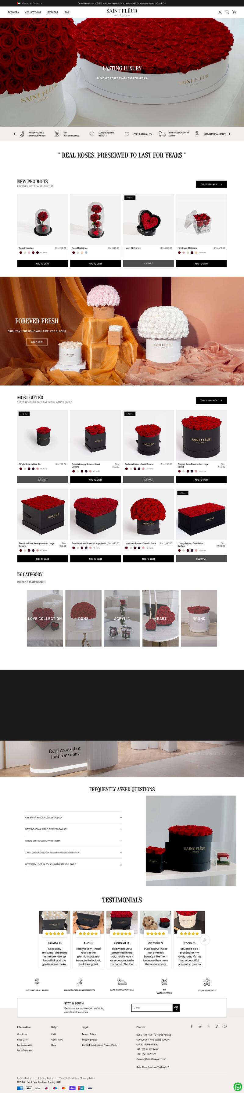 Saint Fleur Paris — When every petal has to be perfect